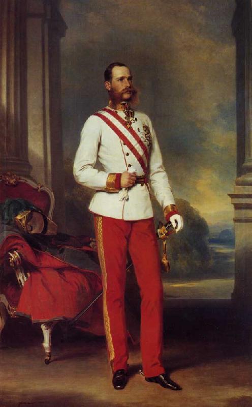Franz Xaver Winterhalter Franz Joseph I, Emperor of Austria oil painting picture